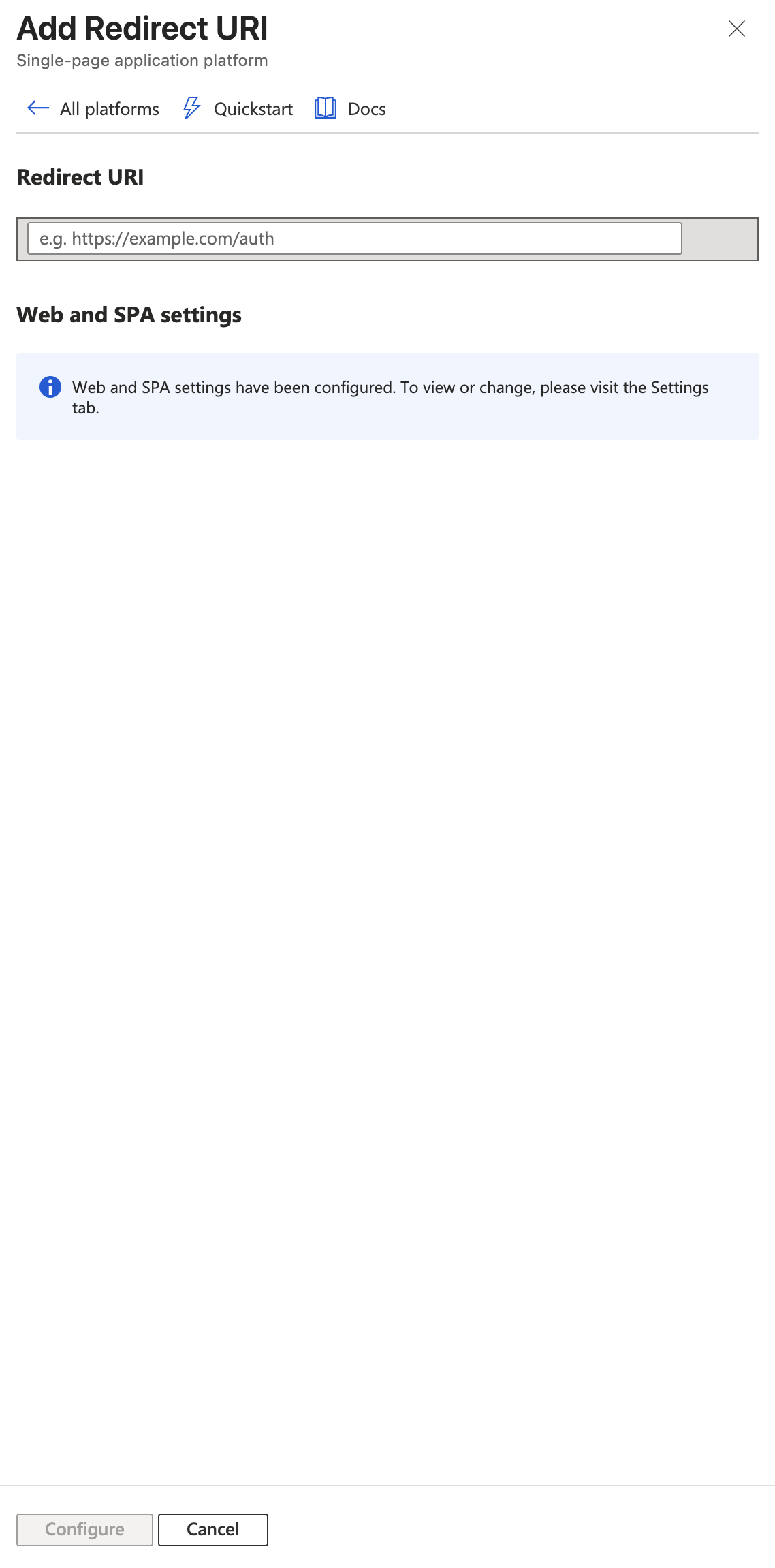 Add second redirect URI