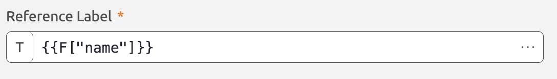reference label F Name
